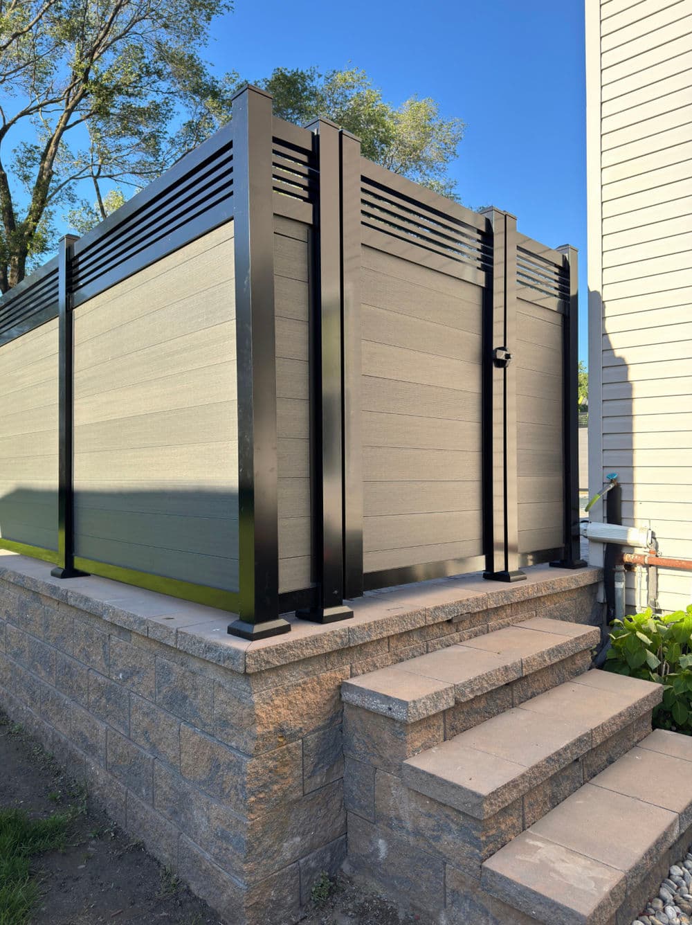 Gallery photos for Sleek Gray Composite Fence Completed in Secaucus NJ: Image #2