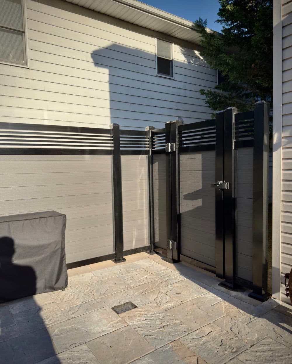 Gallery photos for Sleek Gray Composite Fence Completed in Secaucus NJ: Image #3