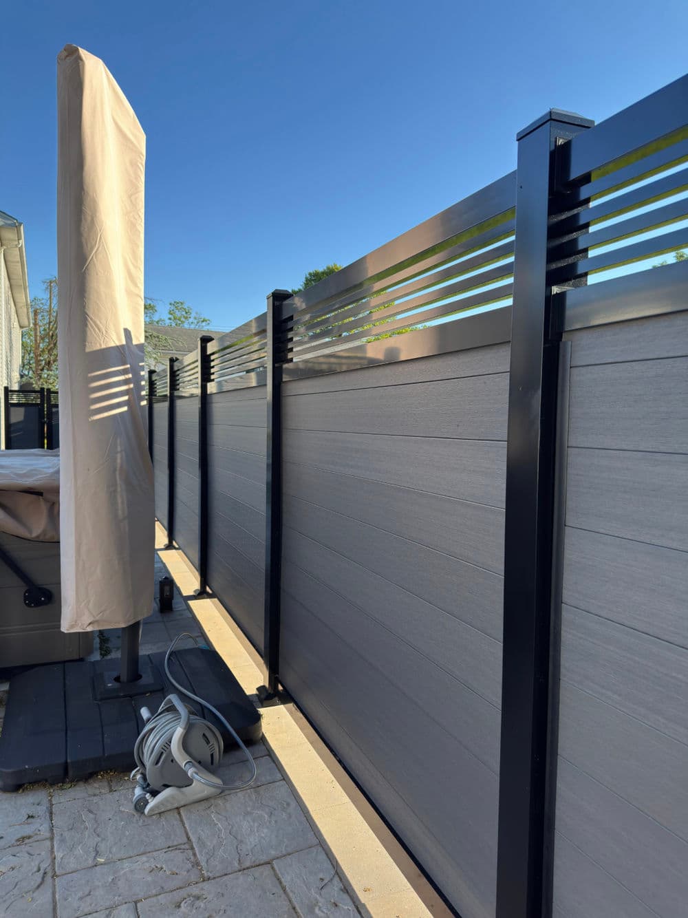 Gallery photos for Sleek Gray Composite Fence Completed in Secaucus NJ: Image #5