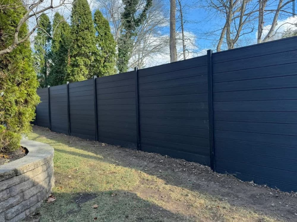 Gallery photos for Charcoal Composite Fence Installation in Park Ridge NJ: Image #2