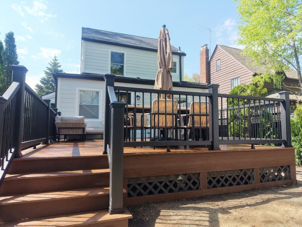 Gallery photos for Composite Deck Build Turns Unused Backyard Into Outdoor Living Space in Teaneck NJ: Image #2