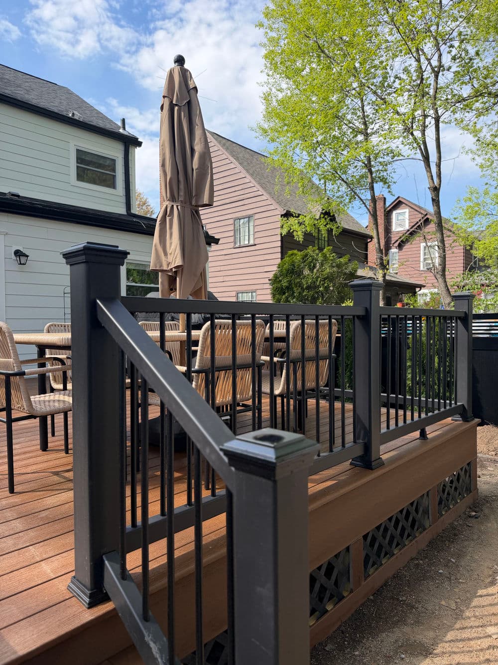 Gallery photos for Composite Deck Build Turns Unused Backyard Into Outdoor Living Space in Teaneck NJ: Image #3