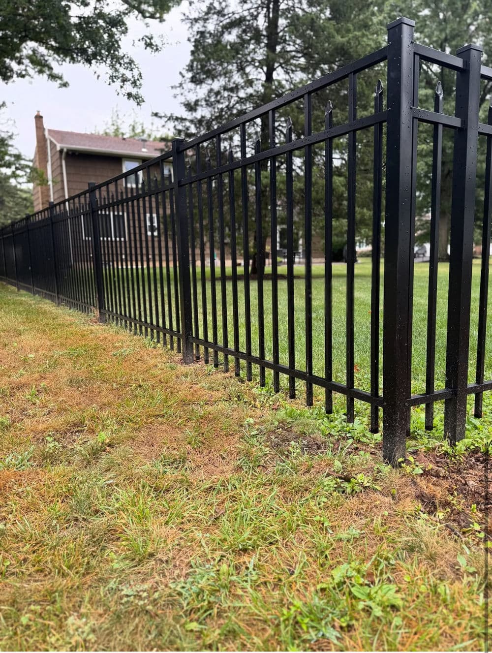 Gallery photos for Black Aluminum Fence Installation in Teaneck NJ: Image #2