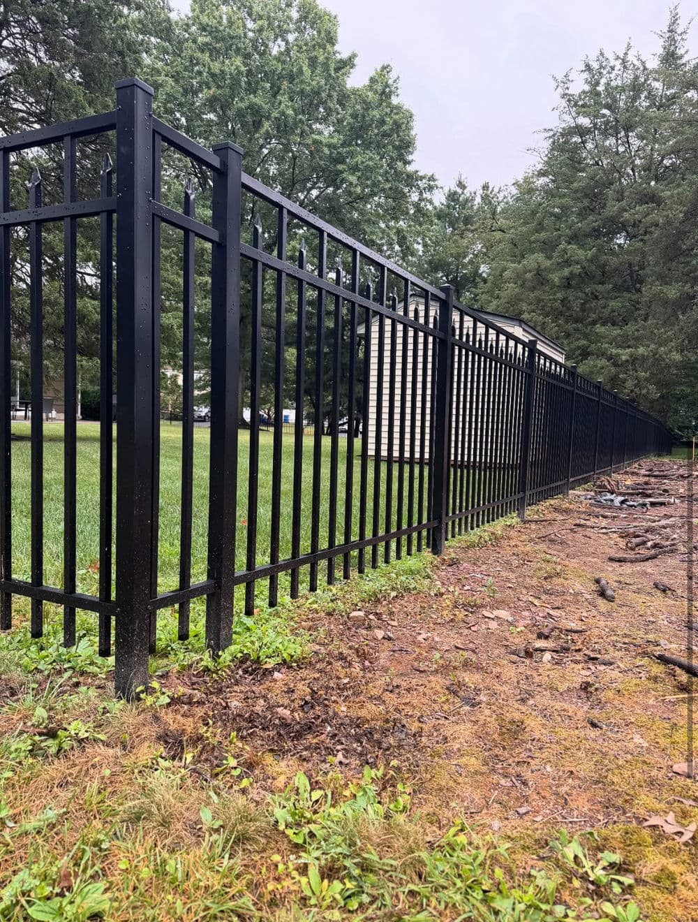 Gallery photos for Black Aluminum Fence Installation in Teaneck NJ: Image #3
