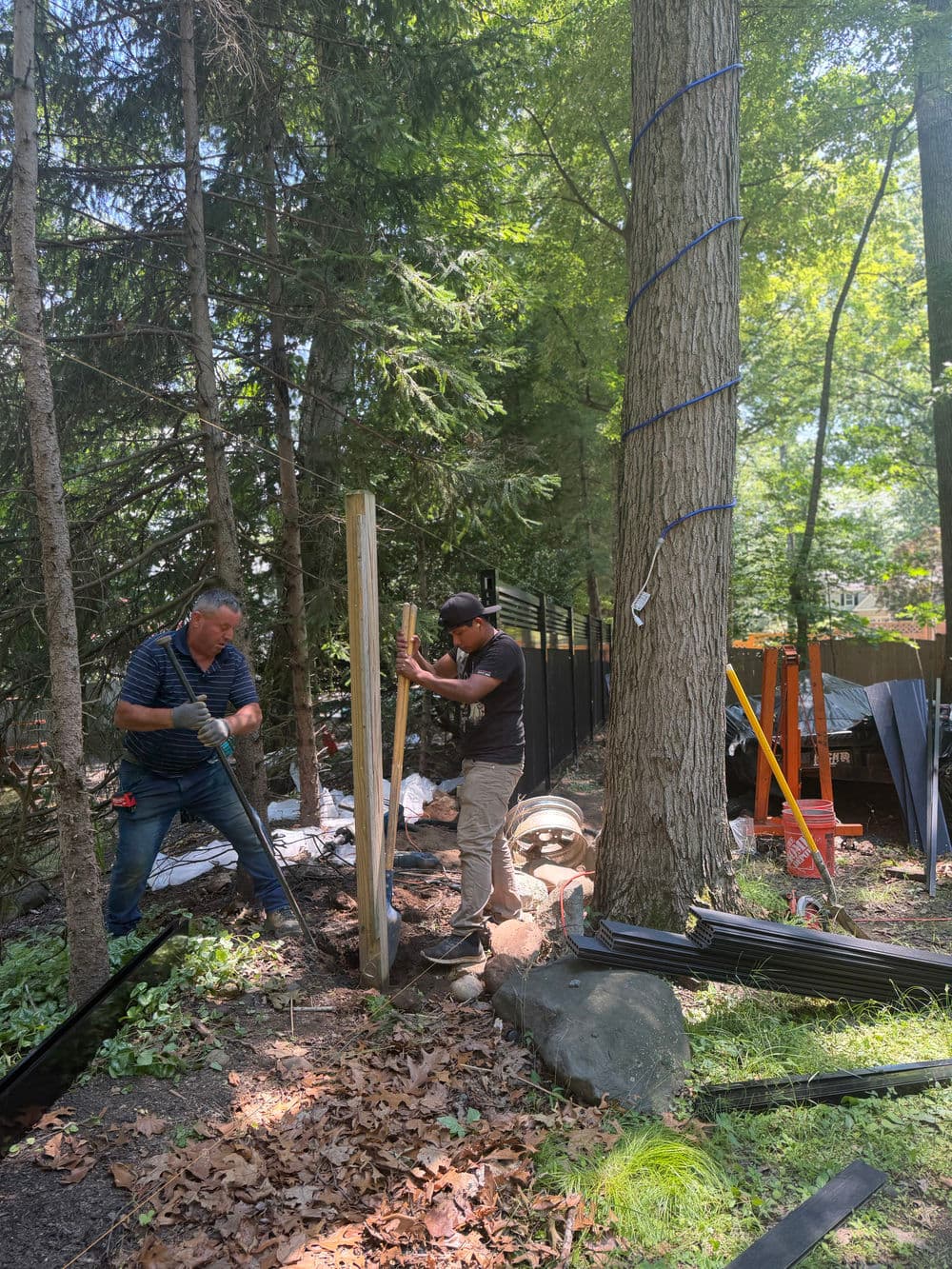 Gallery photos for Wood Fence Replaced with Composite in Woodcliff Lake NJ: Image #3