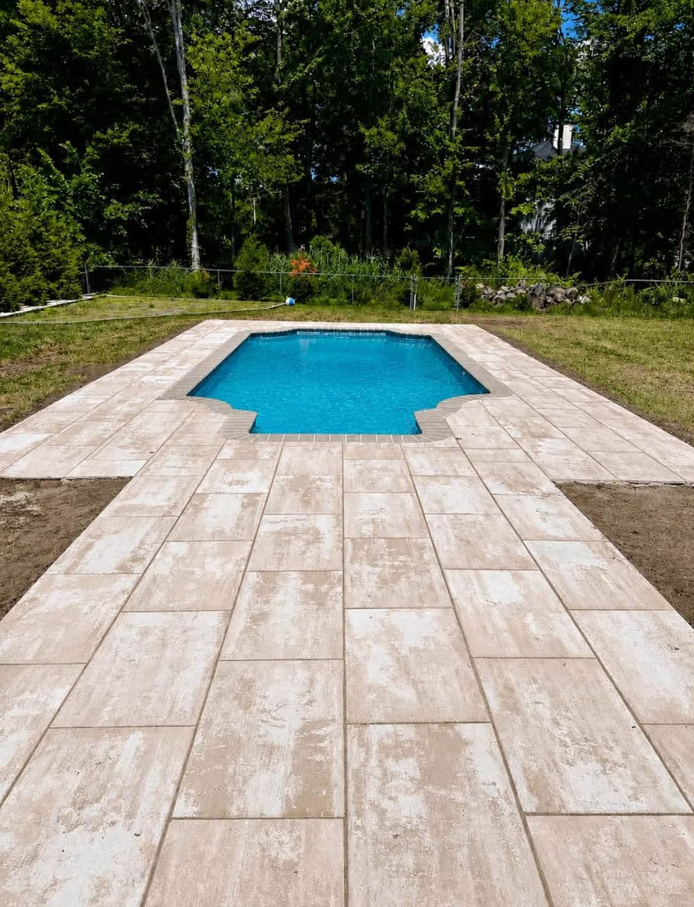 Gallery photos for Concrete Pool Deck Replaced with Cambridge Pavers in Parsippany-Troy Hills: Image #2