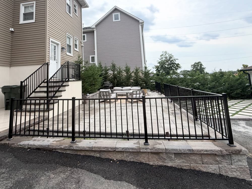 Gallery photos for Black Aluminum Railing Installation in Rutherford NJ: Image #3