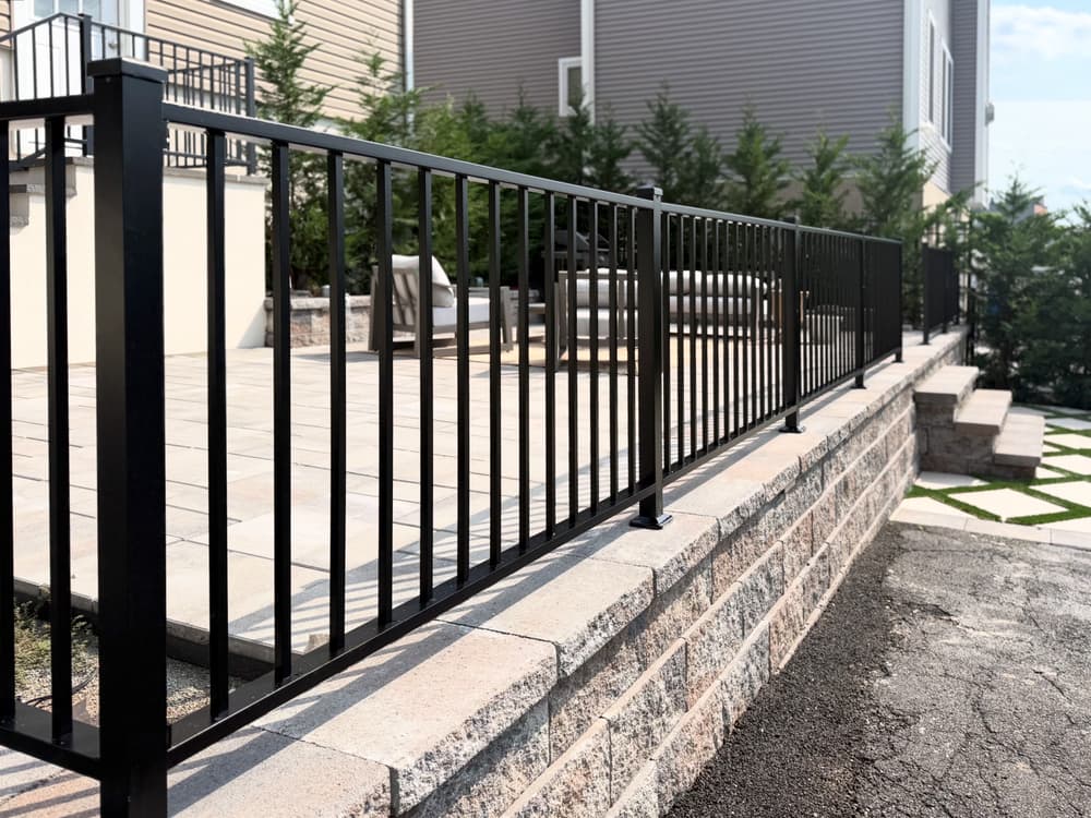 Black Aluminum Railing Installation in Rutherford NJ image