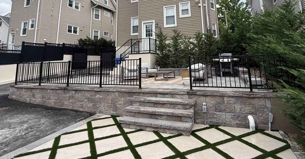 Gallery photos for Black Aluminum Railing Installation in Rutherford NJ: Image #2