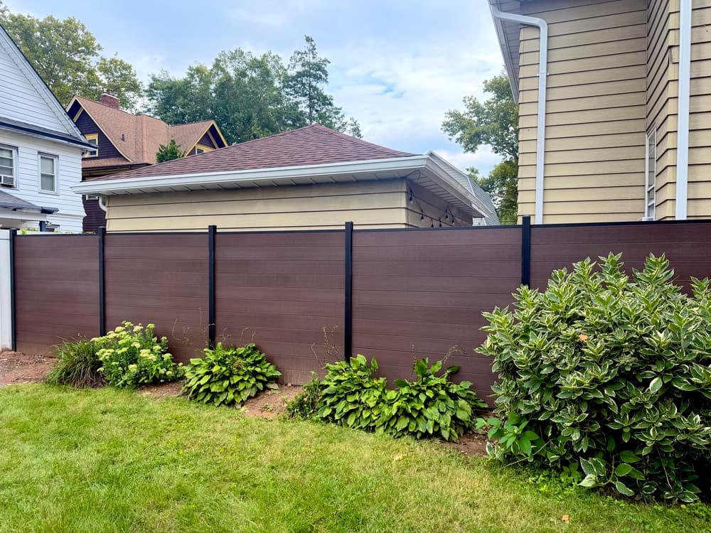 Gallery photos for Brown Composite Fence Installation in Rutherford NJ: Image #1