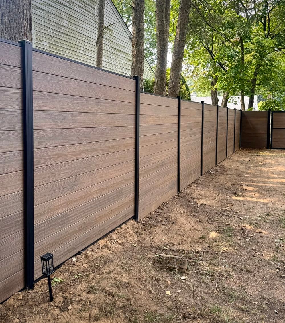Gallery photos for Elevate Your Privacy - Cedar Look Composite Fence in Hackensack: Image #2