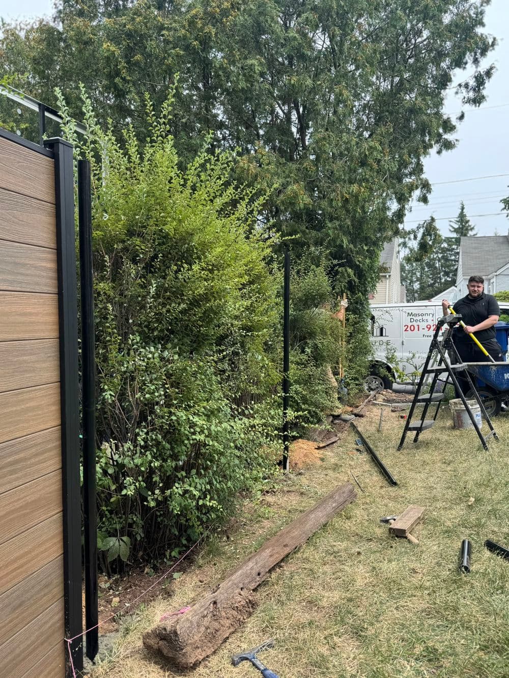 Gallery photos for Elevate Your Privacy - Cedar Look Composite Fence in Hackensack: Image #4