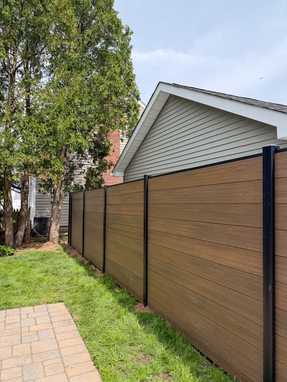 Gallery photos for 6 Ft Composite Privacy Fence Installation in Clifton NJ: Image #1