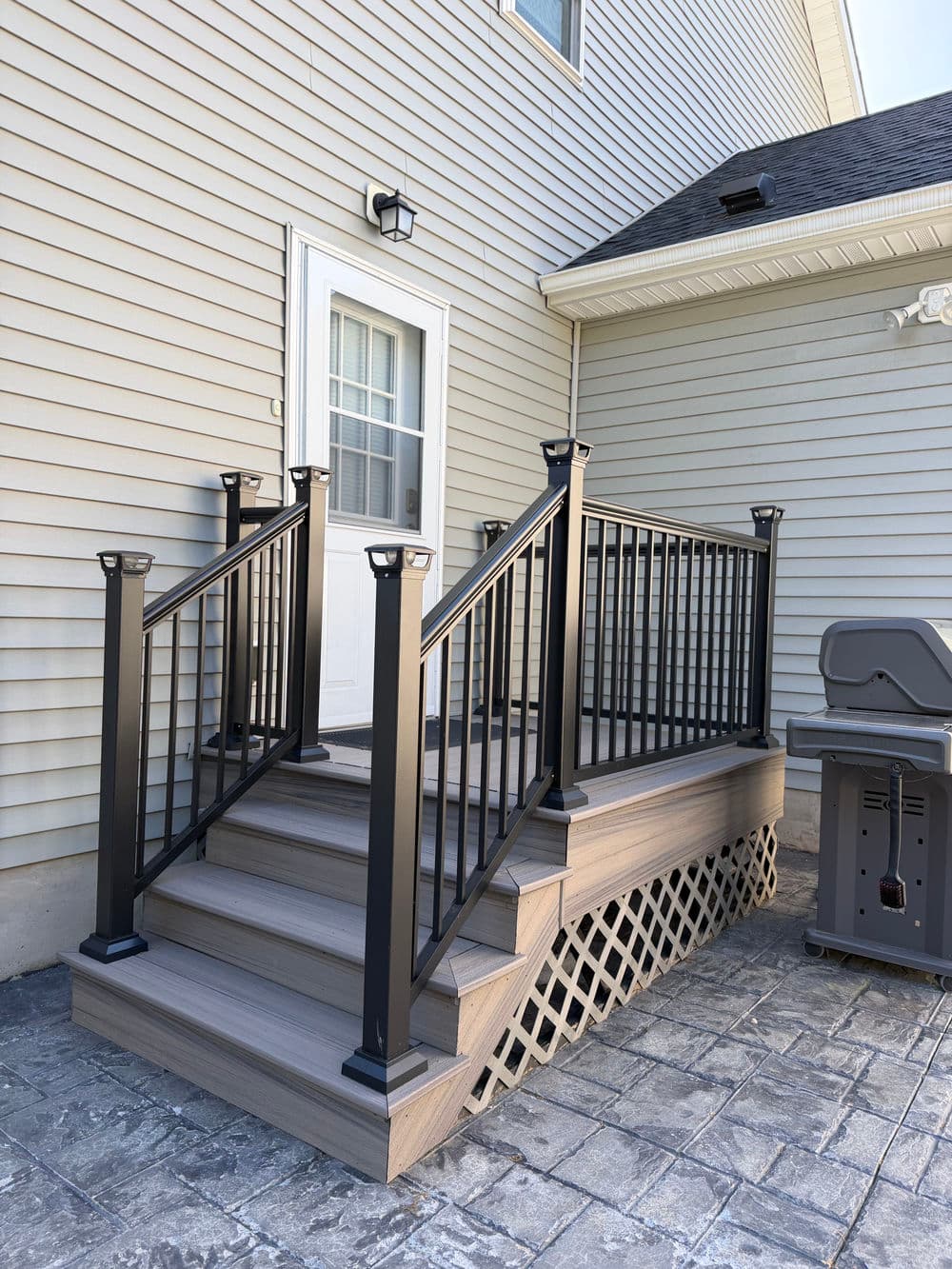 Gallery photos for Composite Porch Stairs Built to Last in Clifton NJ: Image #1
