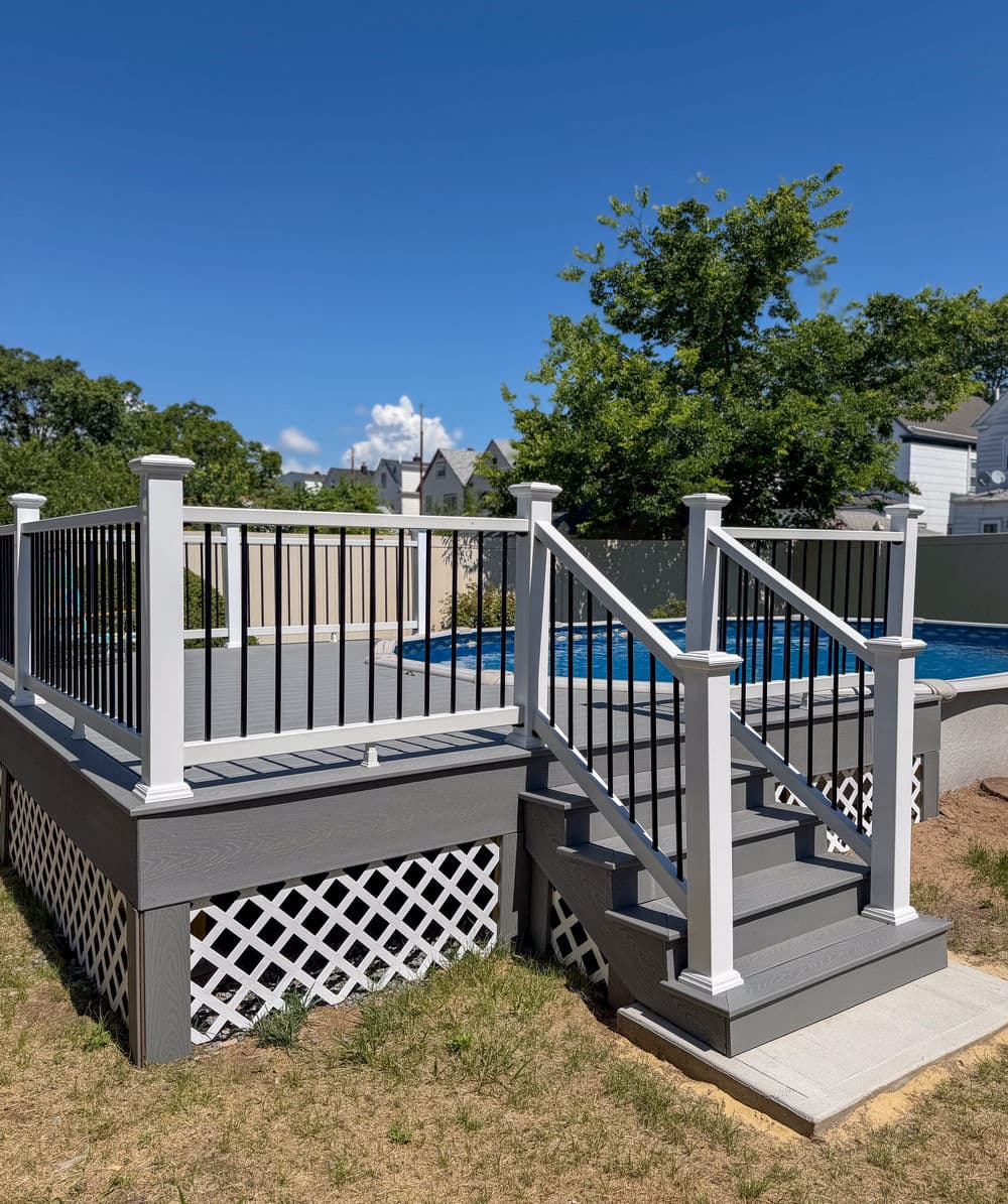 Custom Composite Pool Deck Built in Secaucus NJ image