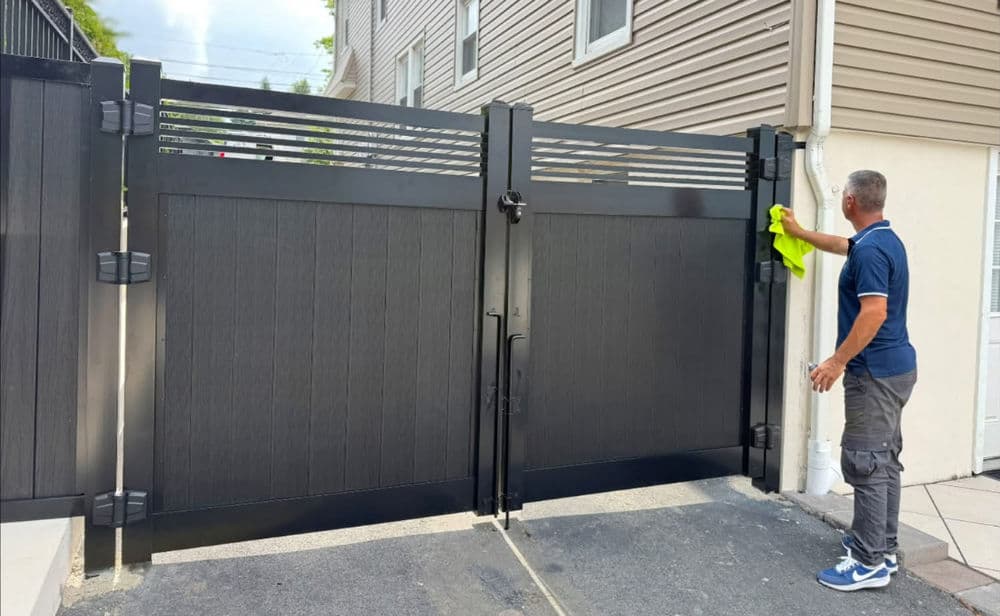Composite Driveway Gate Installation in Rutherford NJ image