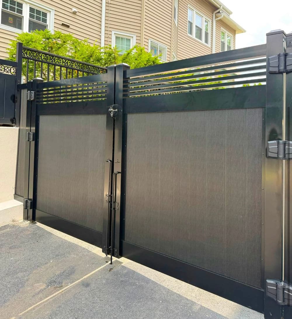 Gallery photos for Composite Driveway Gate Installation in Rutherford NJ: Image #1