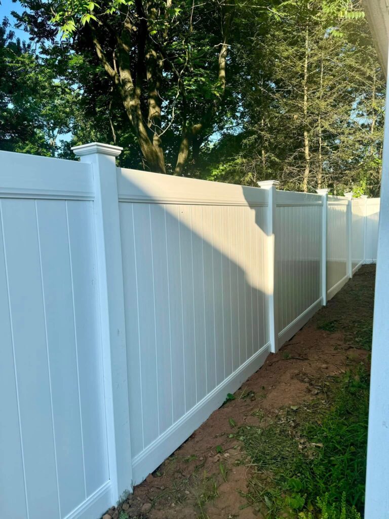 White Privacy Fence