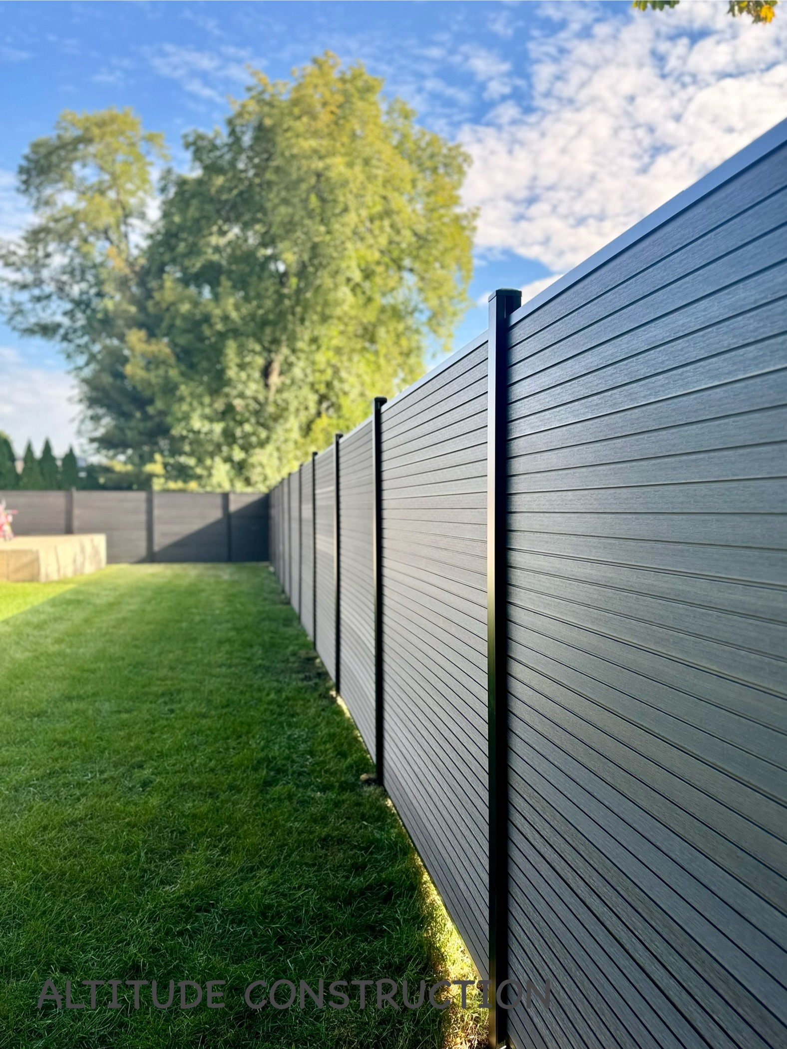 Black Composite Fence